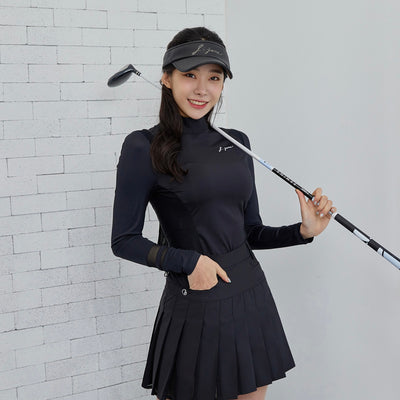 Black Mesh Ribbon Cooling Shirts