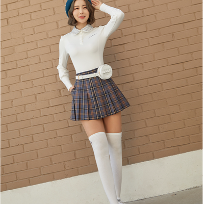 White Long Basic over Knee Socks