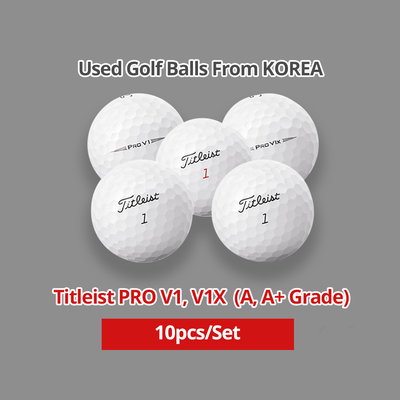 Titleist PRO V1, V1x Used Golf Balls 10Pcs Set A+ and A Grade