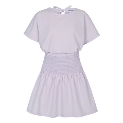 Violet Seersucker Ribbon Top + Smocked Skirt Set-Up