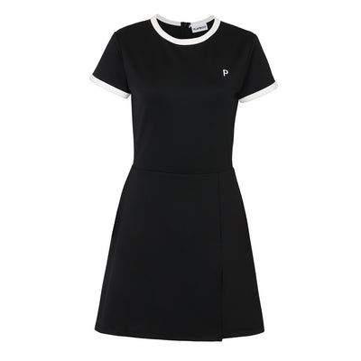 Black Basic Tennis Dress W/Inner Pants