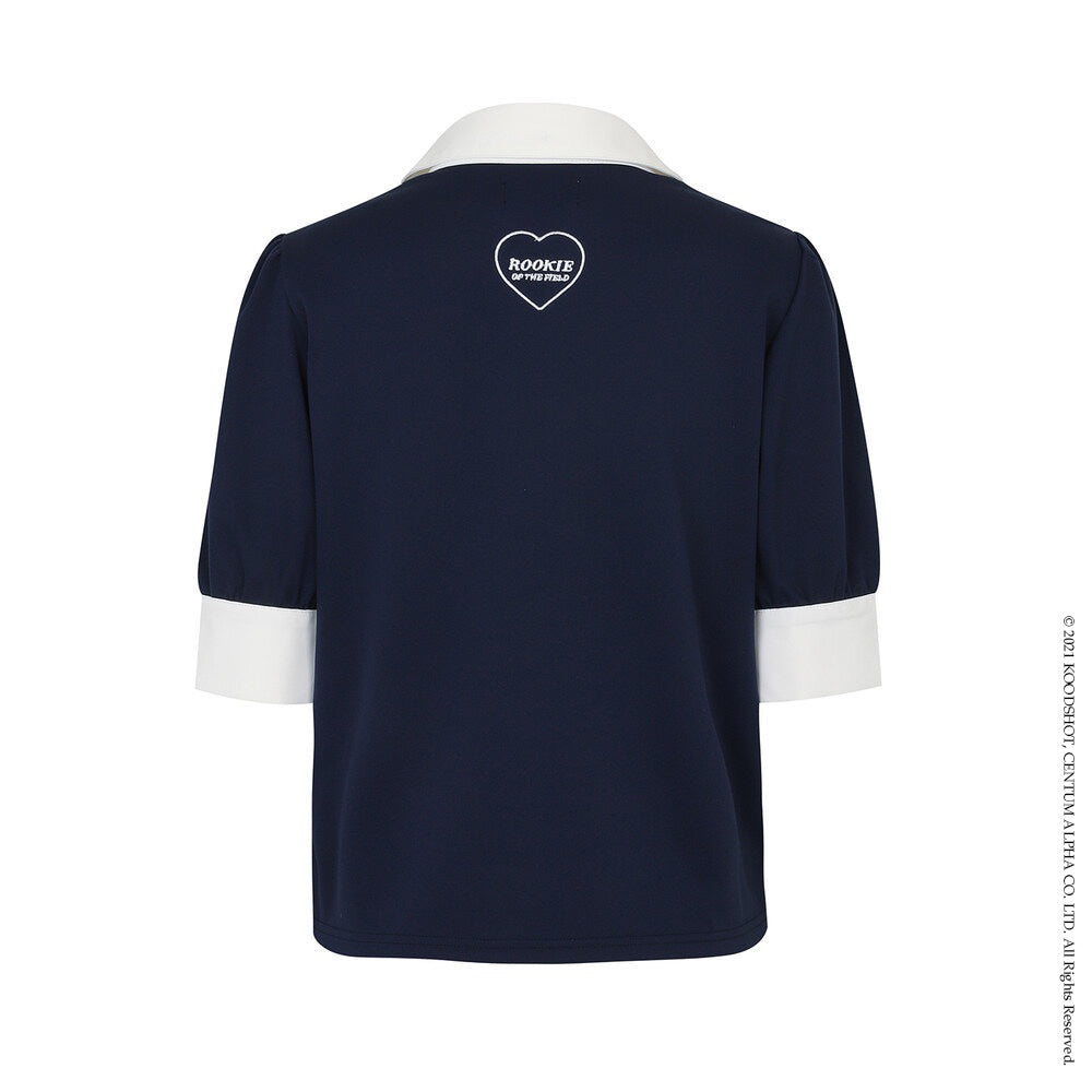 Navy Rookie Quick-Dry Short Sleeve Top