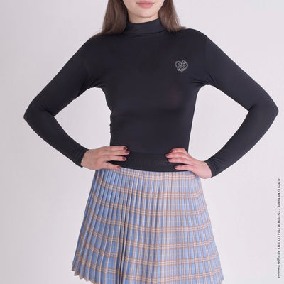 Blue Brown Clueless Plaid Pleated Banding Skirt