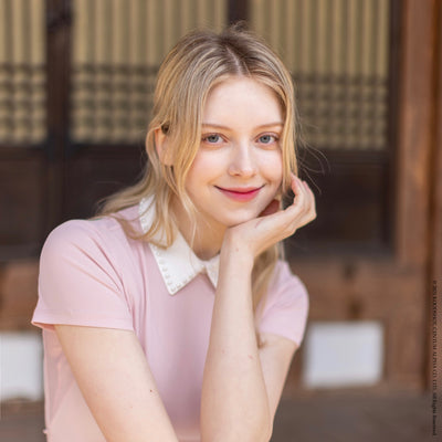 Pink Pearl Collar Shirts