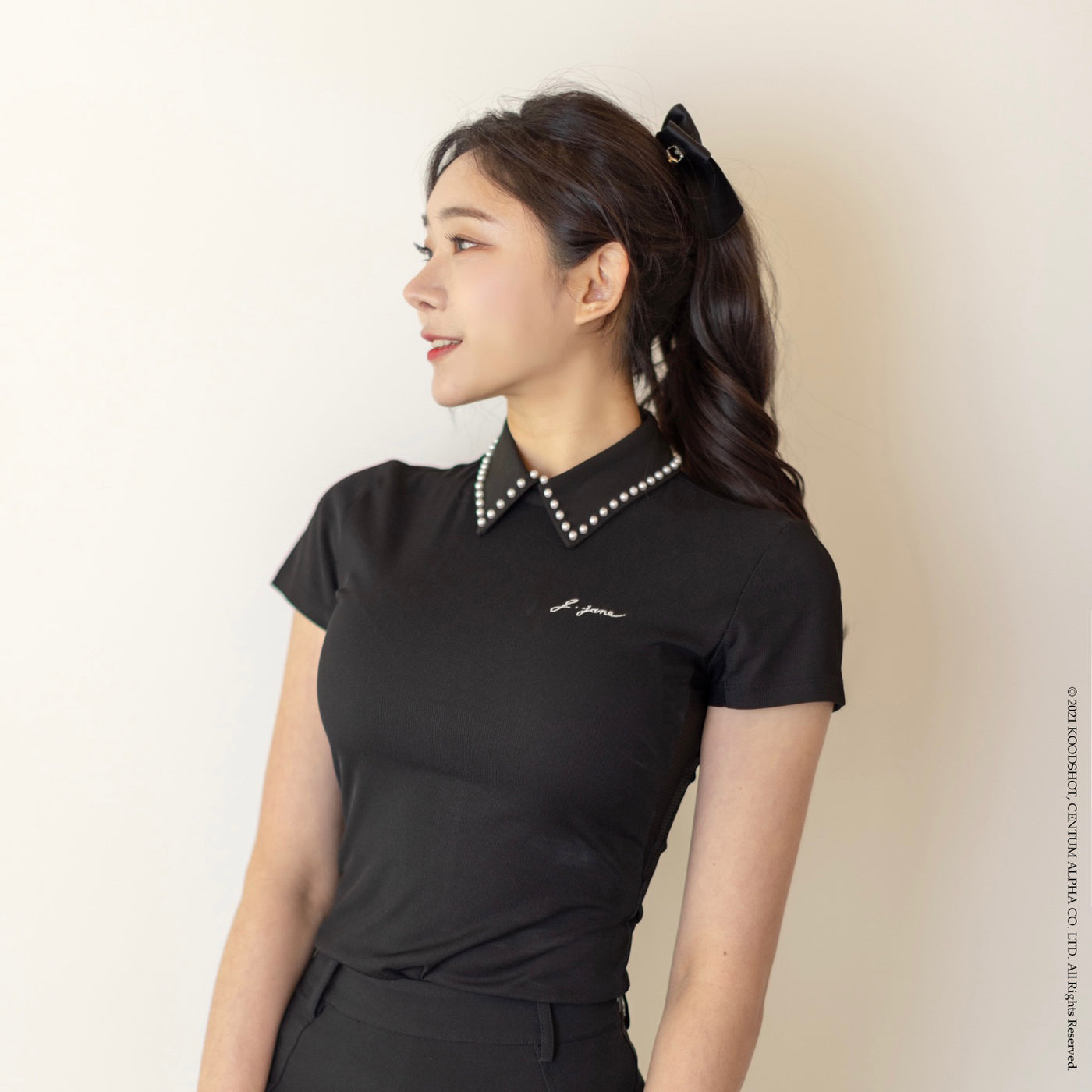 New Black Pearl Collar Shirts