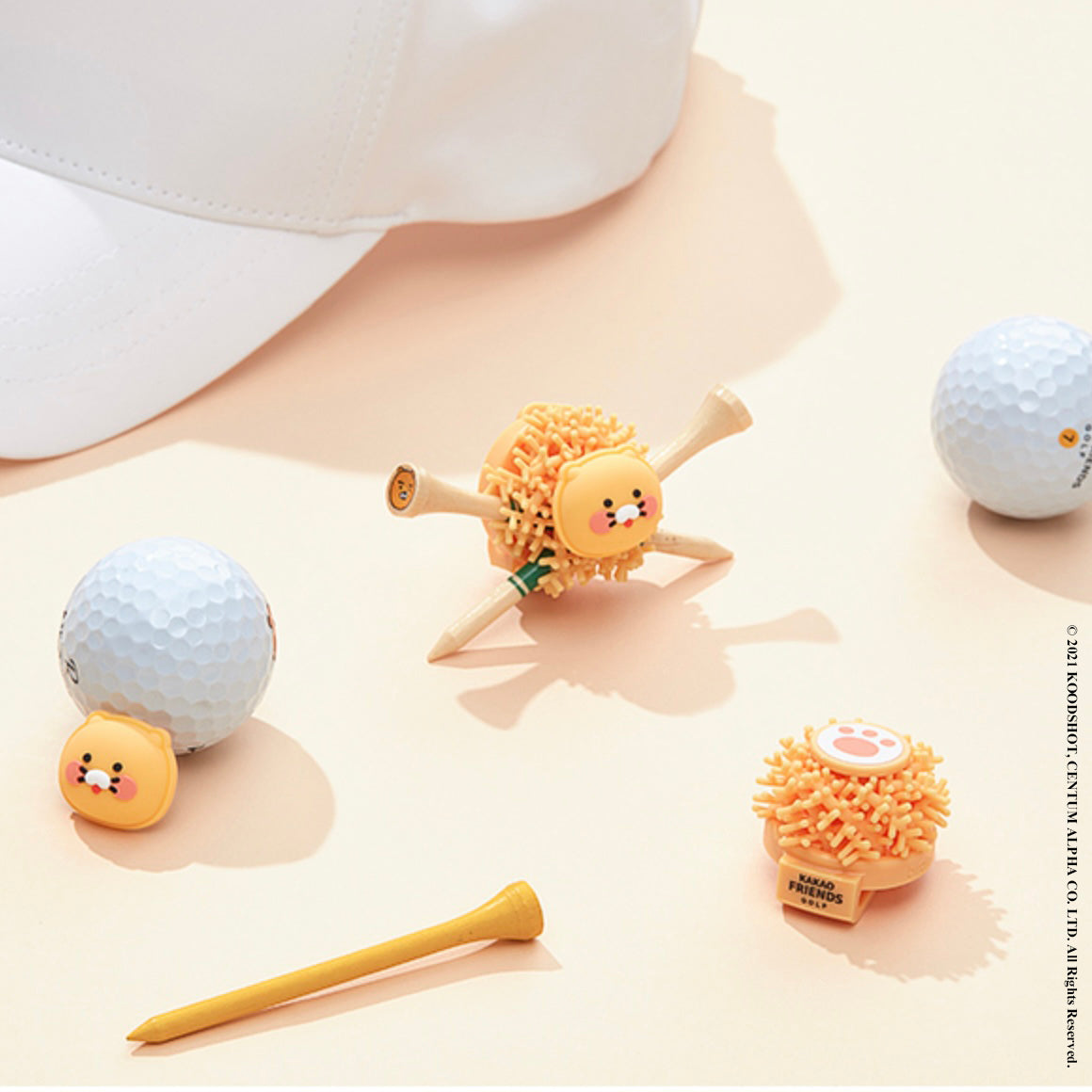 Kakao Friends Chunsik Basic Tee Holder & Ball Marker