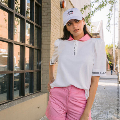 Pink Color Round Polo Shirt