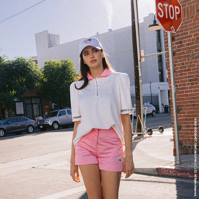 Pink Color Round Polo Shirt