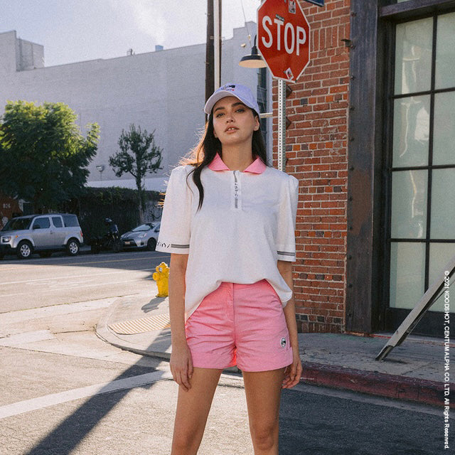 Pink Color Round Polo Shirt