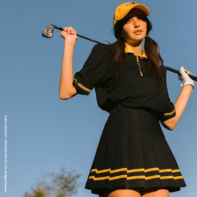 Yellow Color Round Polo Shirt