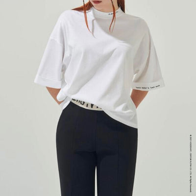 Ivory Slit Banding Pants