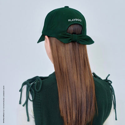 Green Bunny Ribbon Baseball Cap