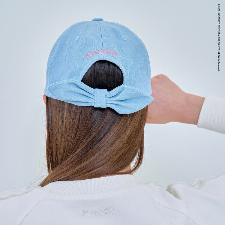 Baby Blue Bunny Ribbon Baseball Cap