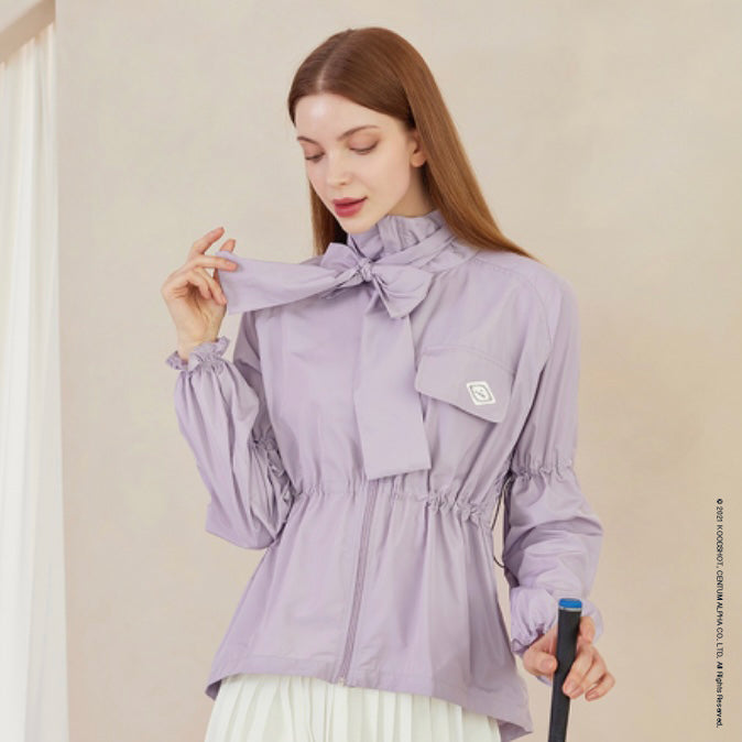 Lavender Shiny OverFit Windbreaker