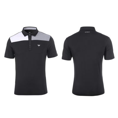 Men Golf Wear Short Sleeve Color Basic Top Shirt