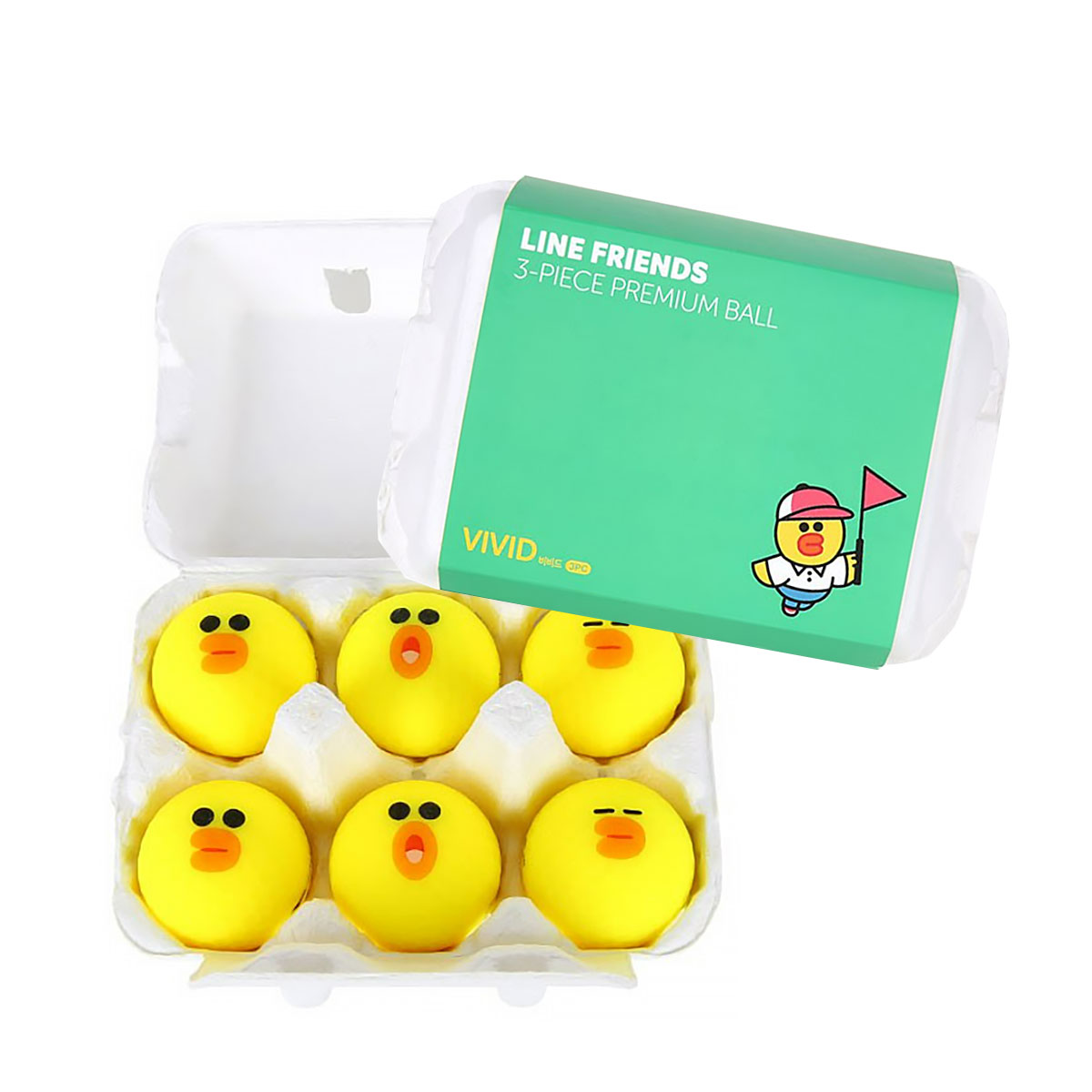 Line Friends Golf Ball (6 Balls Set)